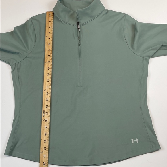 Under Armour Motion 1/2 Zip Fitted Long Sleeve Top XL Green NWT - Picture 6 of 7